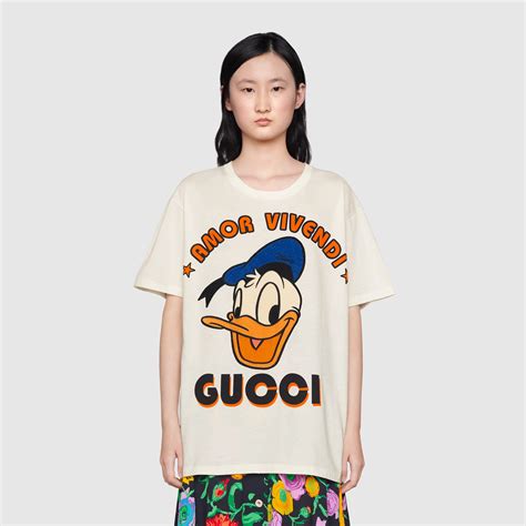 gucci donald duck t-shirt